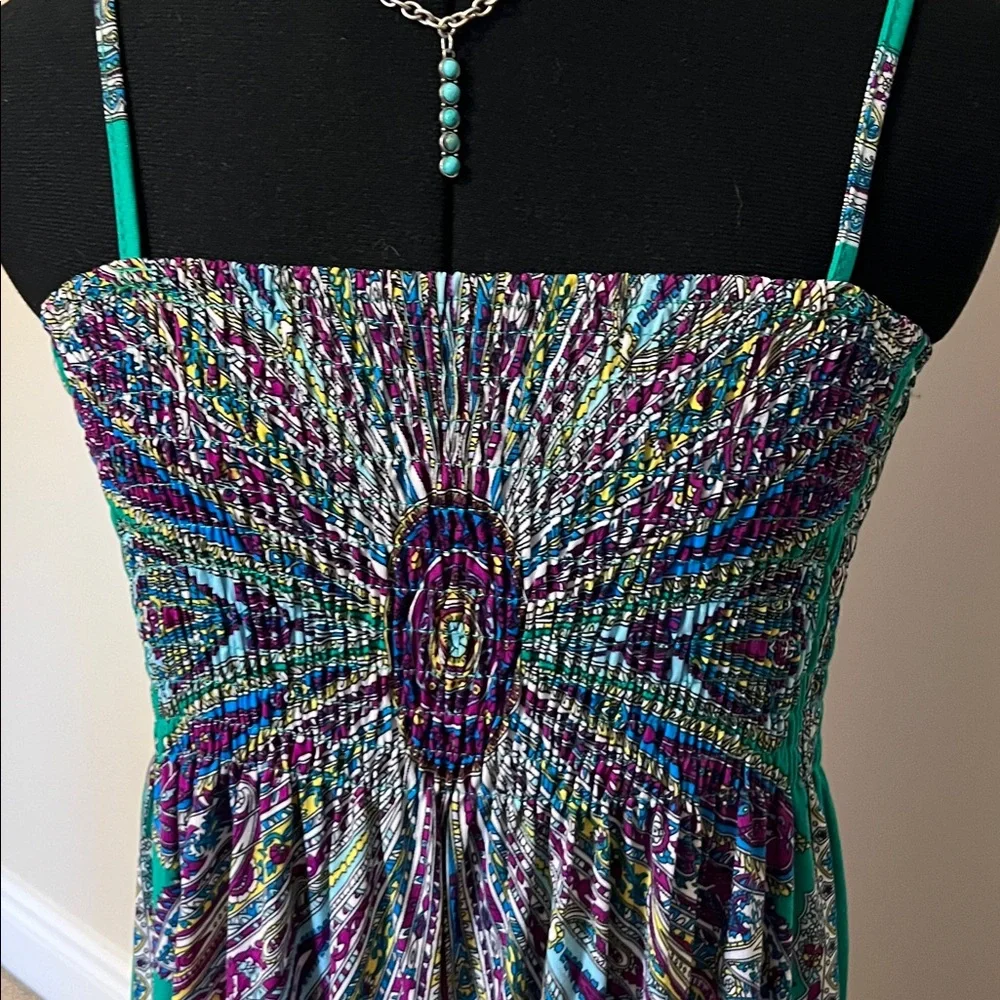INDIA BOUTIQUE Sun Dress Swim Coverup Maxi Dress - Picture 2 of 9
